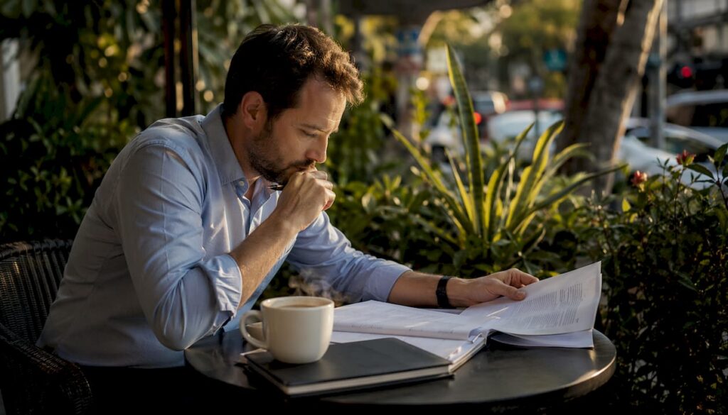Psychologist in office studying conspiracy theories